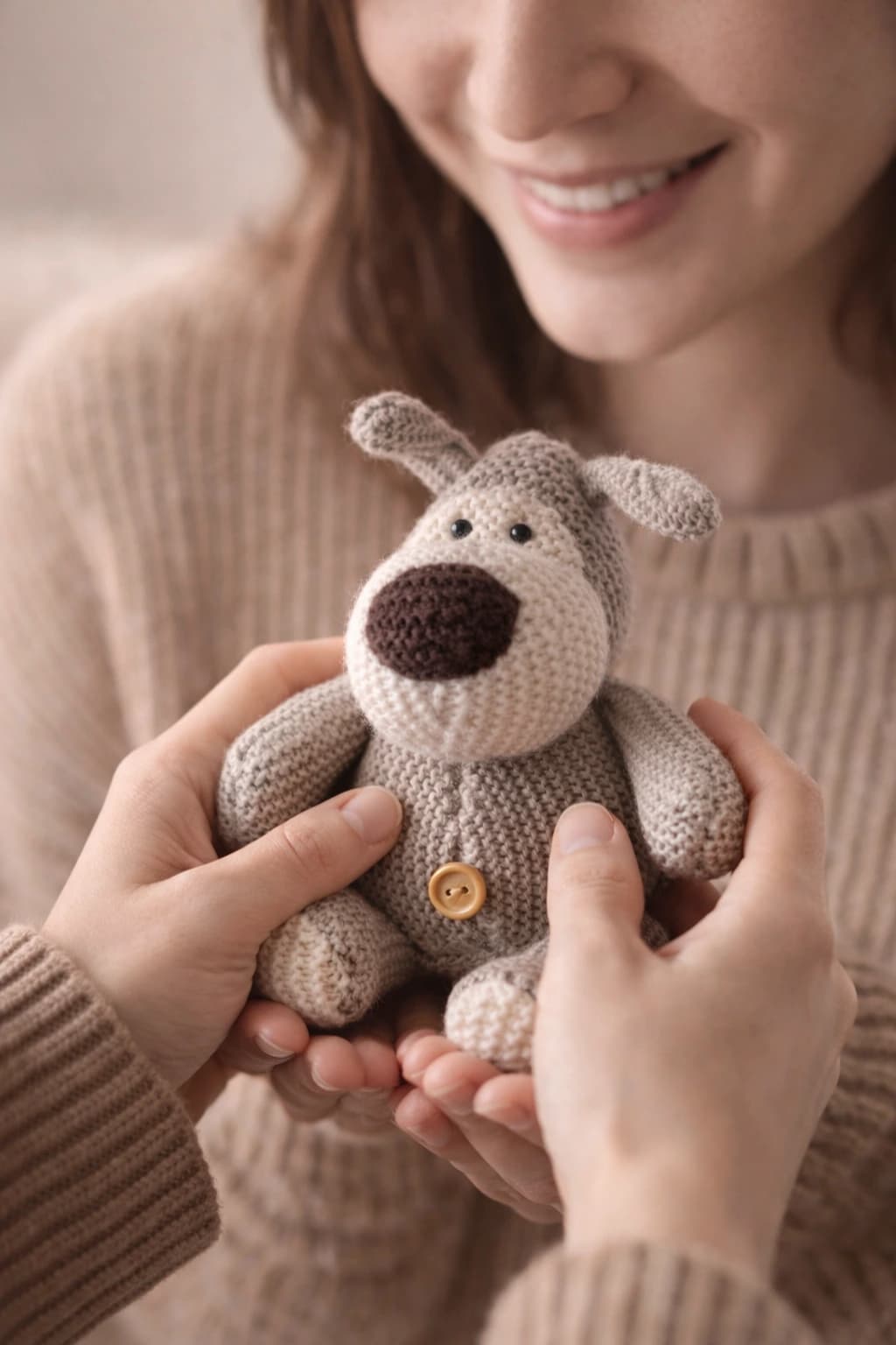 Empaque de regalo de pieza crochet